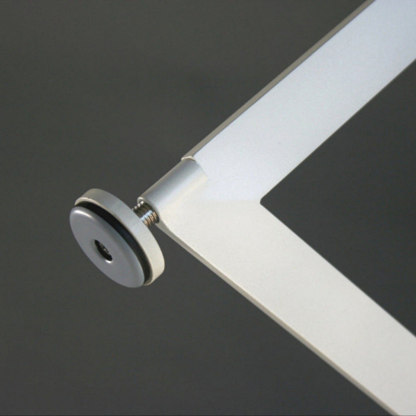 Bevel Coffee Table - White foot detail