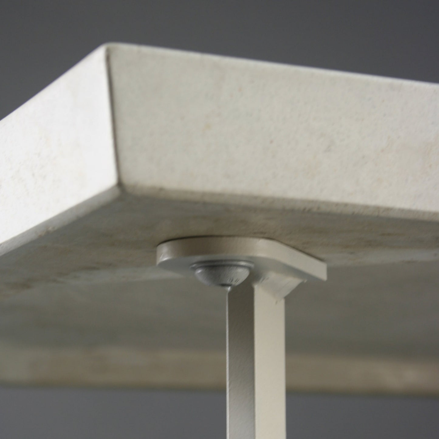 Bevel Coffee Table - White top/Heron White legs, tab detail